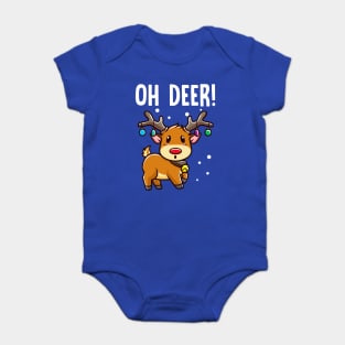 Oh Deer! Christmas Kawaii Deer Baby Bodysuit